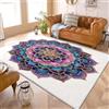 Generic Tappeto in Flanella Confortevole 180x240 cm Motivo Mandala BohéMien Antiscivolo con Fondo TPR, Ipoallergenico, Colorato Lavabile in Lavatrice, Tappeto per Soggiorno Camera da Letto