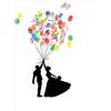Buachois Impronte Digitali Albero AMORE Tema Fai da Te Firma Firma Firma Libro con 6 Tamponi di Inchiostro, 30 X 40 Cm Tela Pittura Libro degli Ospiti Per Matrimonio Festa di Compleanno