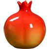 JISADER Vaso di propagazione Vaso di fiori in ceramica a forma di frutta Vaso di boccioli Ufficio Soggiorno Fiori secchi Ornamento minimalista, Melograno