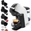 KOTLIE EM-308B - Macchina da caffè a capsule, adatta per capsule NES/DG/MIO/ESE e caffè macinato, serbatoio dell'acqua da 1 litro, 3 temperature di infusione, ideale per cucina, appartamento e ufficio