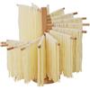 Tadoiooy Essiccatori di pasta fresca, porta di asciugatura della pasta coltivabile in legno pieghevole per spaghetti fatti in casa con una griglia di pasta veloce per la cucina di casa