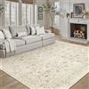 PureCozy Vintage Beige Tappeto Salotto 200x300cm Antiscivolo Lavabile Tappeti Sala Soggiorno Cameretta Camera da Letto Ufficio Grande Carpet Pelo Corto Morbido Rug