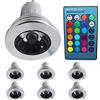 Chao Zan GU10, 3 W rgb led, illuminazione mobili domestici gioielli, colorato 16 colori, cambiamento di colore con telecomando 24 chiave Controll, AC 85 - 265 V RGB Faretto, 6 pezzi