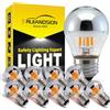 Ruiandsion Confezione da 10 Lampada LED a Filamento Dimmabile G45 Corona d'Argento in Serie, E27/E26 4W 2700K Bianco Caldo, Equivalente 40W per Decorazione d'Interni di Hotel e B&B