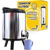 The Inventions Emporium Thermos Grande - Thermos contenitore 6L portatile - Dispenser di bevande termiche con rubinetto - Dispenser di bevande fredde/calde, acqua, caffè - per catering, hotel, eventi o riunioni - acciaio