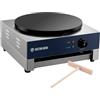 GastroHero Crêpes Ferro I Crepes Maker Ø 40 cm rivestito in teflon I Crepe Macchina per gastronomia con regolazione della temperatura I Instant Crepe Maker