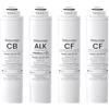 Waterdrop RT-2CFCBALK Filtro, Ricambio per il Sistema a Osmosi Inversa Waterdrop T4-A (𝐂𝐅*2 + 𝐂𝐁*1 + 𝐀𝐋𝐊*1), Pacchetto da 1 Anno