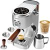 HIBREW H13 - Espresso Machine with LED Display - 58 mm Portafilter in acciaio inossidabile - Compact Espresso Maker with Steam Milk Forther & Separate Hot Water Spout