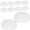 Zerodeko Copertura in Acrilico per Luci da Incasso Mr16gu10, 30 Pezzi, Design Piatto Rotondo, Facile Installazione, per Cucine e Soggiorni Moderni