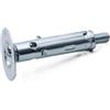 Akifix Tassello in acciaio con vite e rondella Akifix 9x50 mm NF21002 100 pezzi
