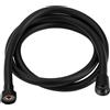 Dhisperares Tubo Doccia Flessibile 1.5 Metri, Flessibile per Doccia in PVC (Attacco Standard da 1/2 Pollice), Universale Doccino Tubo da Anti Torsione, Shower Hose per Maggior Parte Dei Soffioni Doccia (Nero)