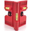 QLEUIFT 1 pcs Livella Angolare per Pali Livella a Bolla d'Aria Regolabile Livella Angolare Regolabile Livella a Palo Magnetico per Installazione del Tubo, Muratura e Falegnameria