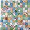 conwire Piastrelle a mosaico retrò vintage, mosaico in ceramica, multicolore retrò