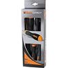 Beta 1203E/D5 - Set 5 Giraviti Evox Intaglio e Phillips, Acciaio Cromato Punta Nera, Impugnatura Bi-materiale Ergonomica, Misure 3-150 mm - Utensili Professionali