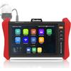 Henkion Tester CCTV Monitor 4K 12MP IP Camera Tester POE++ Max. 90W POE Camera Test 8 1920x1200 IPS Touch screen 1CH modulo SFP Strumenti di rete Wi-Fi Test cavi Rilevamento POE gestione