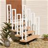 YUJEYHD Ringhiera per Scale Interne a u, Ringhiera antiscivolo in Ferro, Corrimano per Scale con motivo a diamante, per Corridoio Ingresso Terrazza, con Kit di Viti (bianco, 110cm)