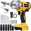 bellaDimora Avvitatore a percussione senza fili da 1/2 compatibile con batteria Dewalt 20V MAX (batteria non inclusa), 900FT-LBS (1200N.m) Brushless, 3600RPM, 6 prese, velocità 4 modalità, luce LED, ideale per