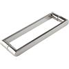 BAZAC Maniglia per porta in vetro per doccia per bagno, in acciaio inox cromato lucido, maniglia per porta scorrevole in vetro, 275 mm