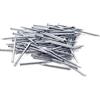 Design61 100 perni in acciaio, per battiscopa, 1,4 x 25 mm, testa piatta zincata