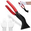 GOIEHIR Pinze per Smussare, Pinza Pieghevole a 45°, Pinza Piegatrice per Lamiera Rossa Larga 60 mm, Pinza per Lamiera con Impugnatura Antiscivolo, Utensile Pieghevole per Piegare e Lisciare Lamiere