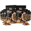 1 ATTIMO IN FORMA | Granola Proteica 20% Senza Zuccheri Aggiunti 300 grammi - Ricca di Fibre Croccante Colazione Nutriente (8 Confezioni, Cioccolato Mandorla e Nocciola)