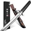 Japaknives Coltello da Esterno Survival Tanto Giapponese Affilato con foder Grau