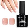 TOMICCA Smalto gel UV Jelly Nude, 8 ml, colore rosa nude, smalto gel soak off LED, per manicure