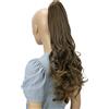 CAISHA 60cm Voluminoso Posticcio Per Capelli Violet Con Pinza Capelli Coda Capelli Per Donna Ondulato Miscela Marrone H522