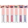 EONFAVE Set di ombretti liquidi glitterati, 6 colori vistosi di ombretto liquido con scintillii di paillettes, glitter ombretti luccicanti e a secco rapido, trucco occhi impermeabile e duraturo per donne