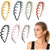Fyhqwf 7 pezzi cerchietto capelli donna zig zag headband - cerchietto per capelli a zig-zag - headbands - non stringe sulla testa durante il lavaggio del viso, antiscivolo, adatto a diverse situazioni