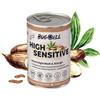 BugBell 400 g di cibo umido sensibile, cibo umido, solo cinque componenti, ipoallergenico, a basso contenuto di purine, per cani allergici, insetti, cibo per cani per escludere diete