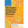 Amer Psychological Assn Essentials of Descriptive-Interpretive Qualitative Research: A Generic Approach