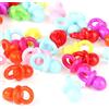 OEBUAFI 50 Pz Acrilico Ciuccio per Bambini Ciondoli Ciuccio Decorazioni per Trasparente Sicuro e Carino Dispersione da Tavolo per Decorazioni per Feste per Baby Shower Neonato (multicolore)