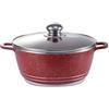 bajrl Set di pentole antiaderenti in ceramica da 11 pezzi con manico staccabile, padelle universali for tutti i piani cottura