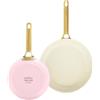GreenPan Padova Reserve - Set di 2 padelle, 20 cm e 26 cm, rivestimento antiaderente in ceramica, colore rosa, adatto al forno fino a 200 °C