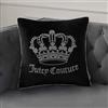 Juicy Couture Cuscino quadrato per soggiorno e camera da letto, 50,8 x 50,8 cm, Gothic Rhinestone Black, nero