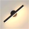 Comely Applique da Parete Interno, 12 W Moderno Lampada da Parete LED 3000 K, Lampada a Muro Ruotabile 360° per Soggiorno Camera da Letto Corridoio Scale