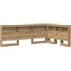 vidaXL Testiera contenitore in legno effetto quercia artigianale