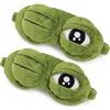 Generico Soft Comfort Frogs 3d Eye Mask for Sleeping, Funny Cute Animal Mask, Blindfold for Adults Couples (2 pcs)