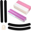 KOLZEMV 8 Pezzi Buffer Unghie Blocco, lima per unghie, lime per unghie, lima unghie, Nail Buffer Quadrato Spugna Buffer Unghie Professionale per Salone Unghie, Nail Art Fai da te a Casa