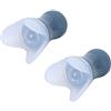 Fdit Tappo Auricolare in Silicone Impermeabile, Tappo di Riduzione del Rumore per Nuotare, Dormire, Volare con Bottiglia di Tenuta Nera, Sicuro e Comodo da (Tappi per le orecchie blu