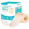 EduPlayte Hydrocolloid Roll, 5 cm x 2 m,Rotolo di idrocolloide per medicazioni di ferite, per acne, vesciche, tagli, graffi, ferite, extra sottile, impermeabile, autoadesivo, dimensioni e forma fai da te