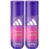 adidas Vibes Spark Up Acqua profumata spray per corpo e capelli, da Donna, Mood Boosting, Note di Mango succoso e Limone dolce, Per Ogni Occasione, 236 ml (Confezione da 2)