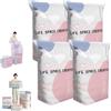 Generico Large No-Pump 3d Vacuum Storage Bags, Life Space Creator Storage Bags, 3d Compression Storage Bag, Thickened Reusable Space Saver for Clothes Duvets, Bedding & Travel (L 4PCS)