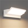 Klighten 45W Applique da Esterno LED IP65, Luci da Parete Regolabile Lampade da Parete Esterno Interno Moderno in Alluminio per Ingresso Terrazza Giardini, 3480 Lumen, Bianco Caldo 3000K, Bianco