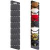KLEHOPE Cappellino organizer porta con 7 tasche pieghevole monopetto per cappelli da baseball da uomo e donna