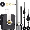HICARER Meccanismo di movimento dell'orologio ad albero lungo ad alta coppia con 2 diverse paia di lancette (colore set 1, lunghezza albero 20 mm)