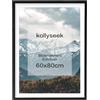 kollyseek noir 60x80cm telaio foto in legno massello con cornice pino montatura in bianco