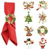 ACTOYS Portatovaglioli Natalizi, Porta Tovaglioli Natale, Ferma Tovaglioli Natalizi, Anelli di Porta Tovagliolo, Portatovaglioli, Addobbi Tavola Natalizia, Capodanno (Misto 8, S)