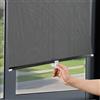 KOKANIGODVA 68x100cm Tendine Parasole Temporanee,Tende A Rullo con Ventosa,Tenda Avvolgibile Retrattili Portatili,Trasmissione della luce Protezione Solare Termiche Isolantee,Protezione UV,per finestre e porte
